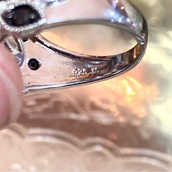 1 Carat Genuine Black Diamond 3 Row Anniversary Band Ring ~ Cocktail Dinner Ring - Picture 13 of 16